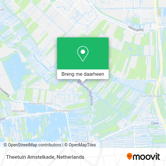 Theetuin Amstelkade kaart