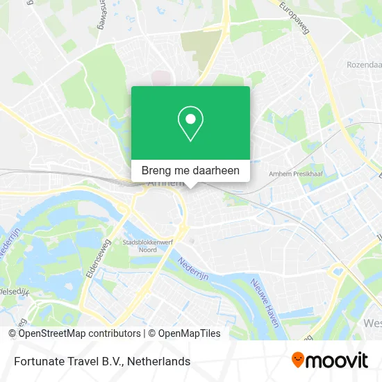 Fortunate Travel B.V. kaart