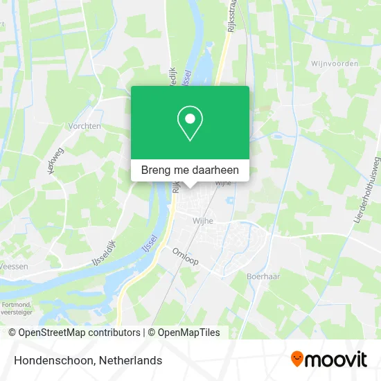 Hondenschoon kaart