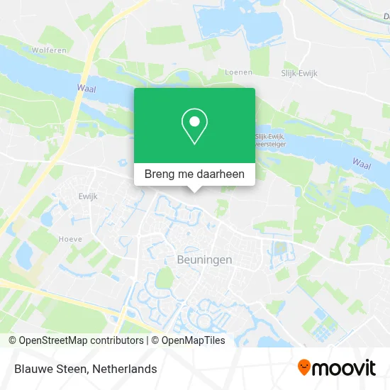Blauwe Steen kaart