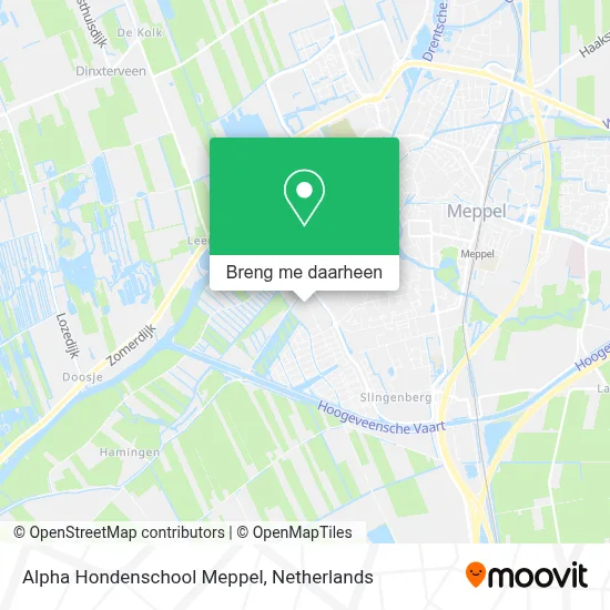 Alpha Hondenschool Meppel kaart