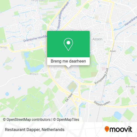 Restaurant Dapper kaart