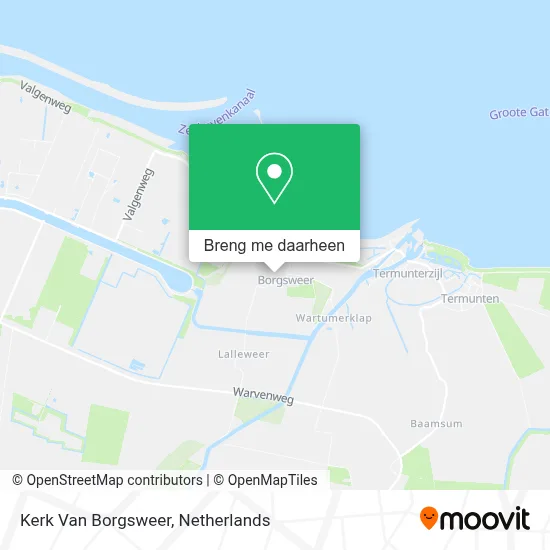 Kerk Van Borgsweer kaart