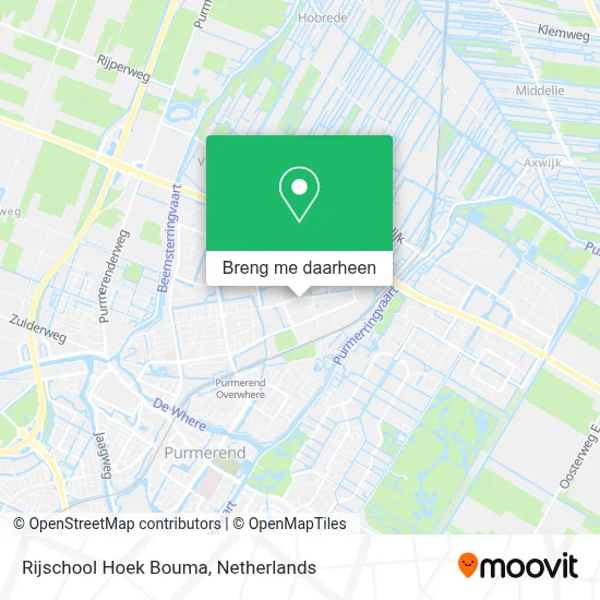 Rijschool Hoek Bouma kaart