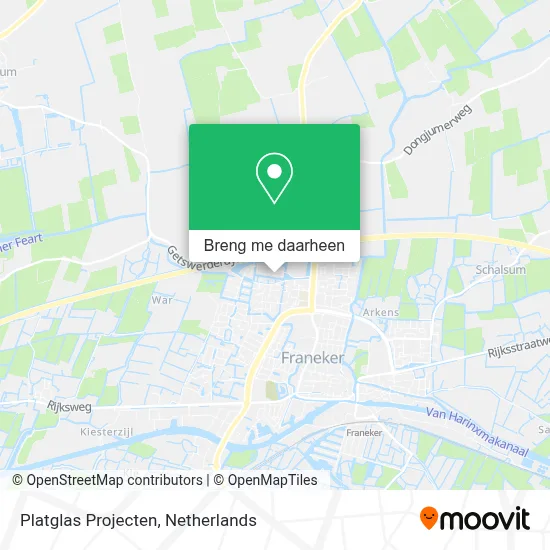 Platglas Projecten kaart
