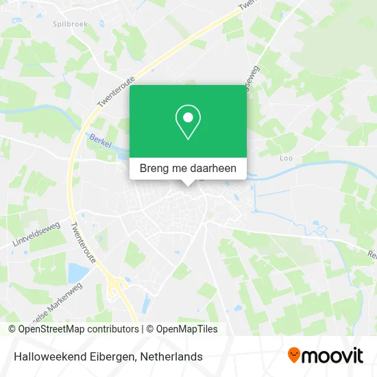 Halloweekend Eibergen kaart