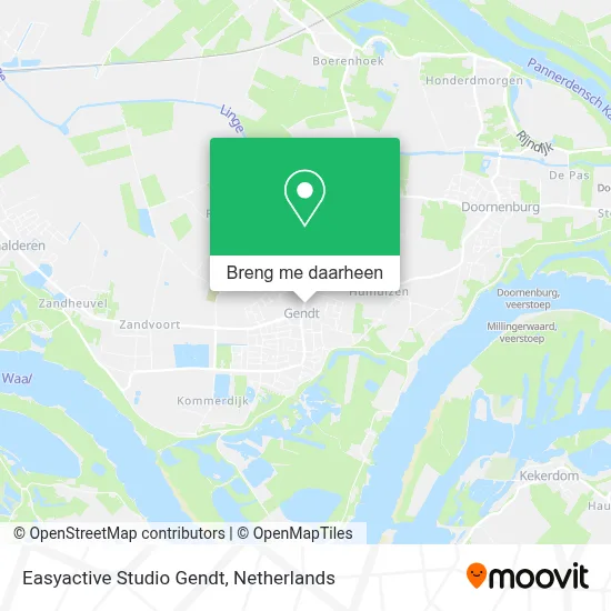 Easyactive Studio Gendt kaart
