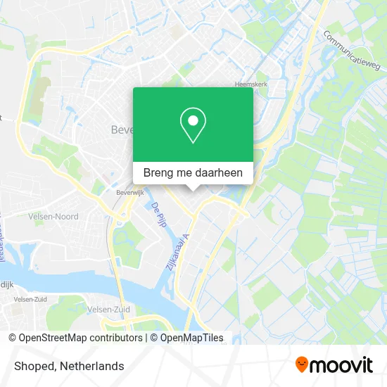 Shoped kaart