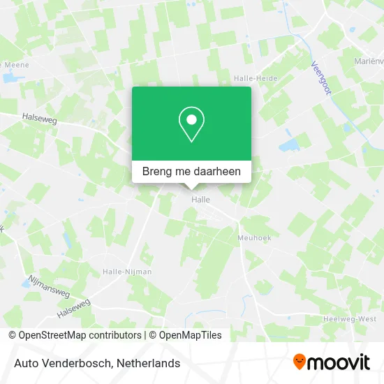 Auto Venderbosch kaart