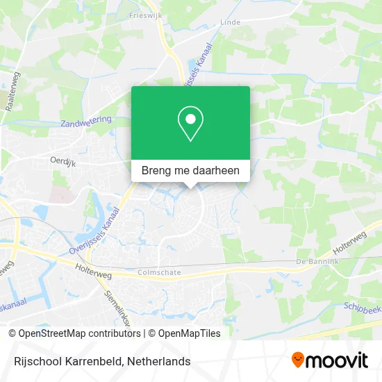 Rijschool Karrenbeld kaart