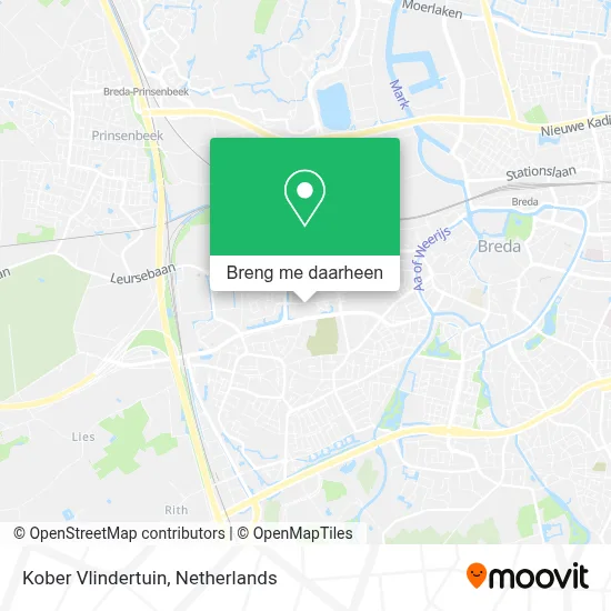Kober Vlindertuin kaart