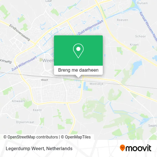 Legerdump Weert kaart