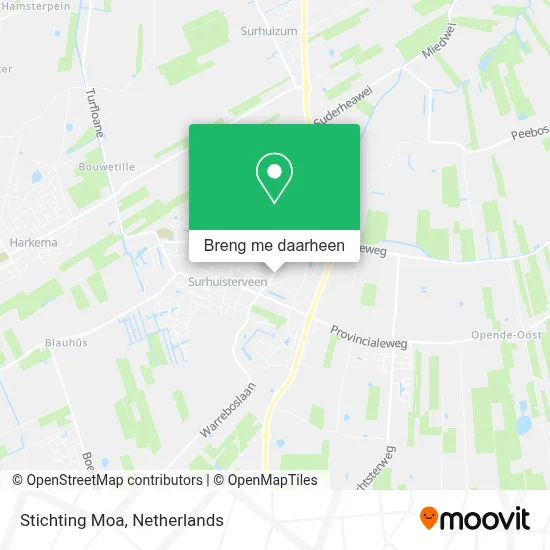 Stichting Moa kaart