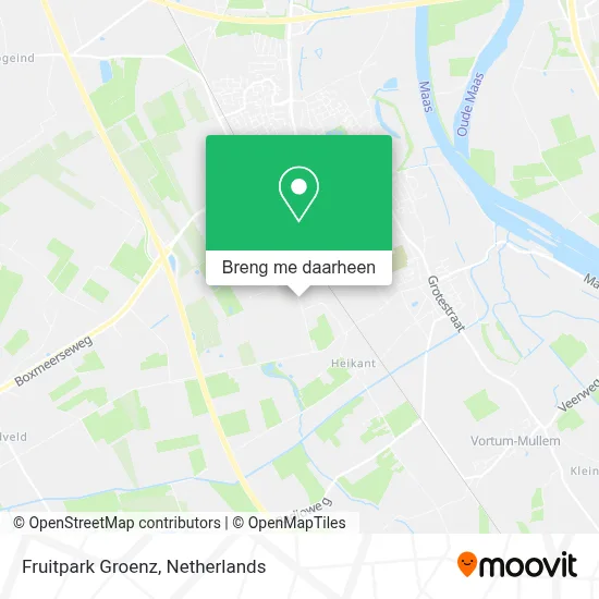 Fruitpark Groenz kaart