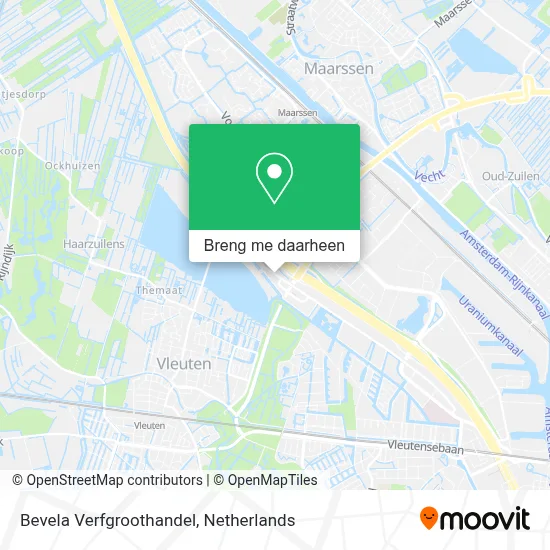Bevela Verfgroothandel kaart