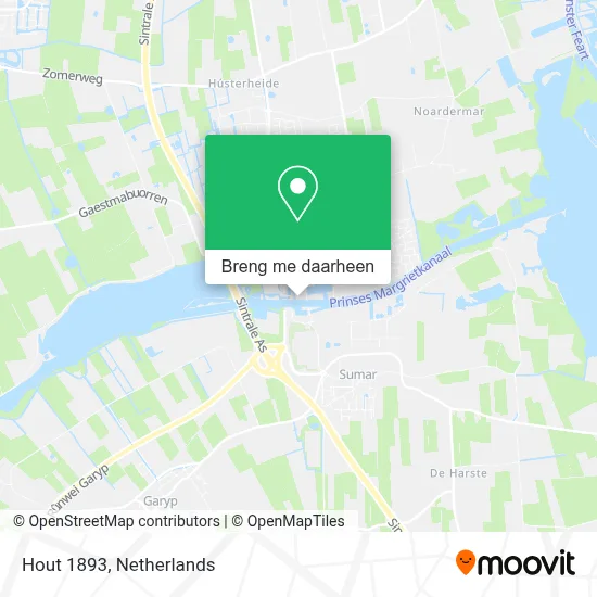 Hout 1893 kaart