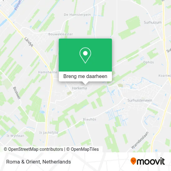 Roma & Orient kaart