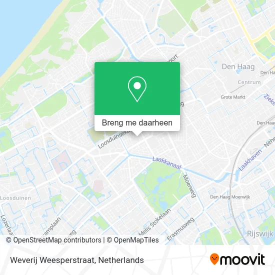 Weverij Weesperstraat kaart
