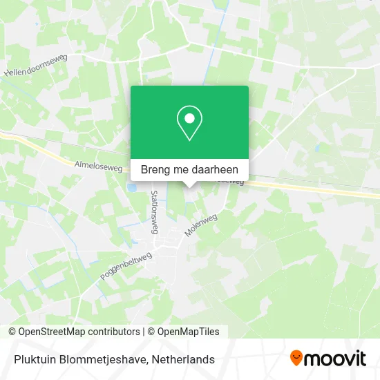 Pluktuin Blommetjeshave kaart