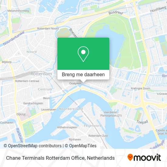 Chane Terminals Rotterdam Office kaart