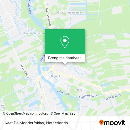 Keet De Modderfokker kaart