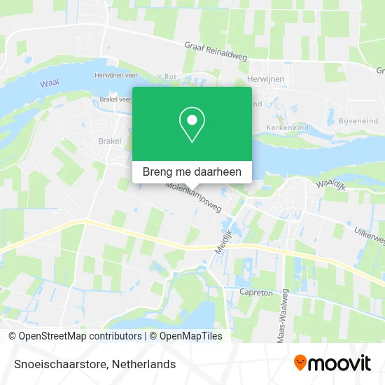 Snoeischaarstore kaart