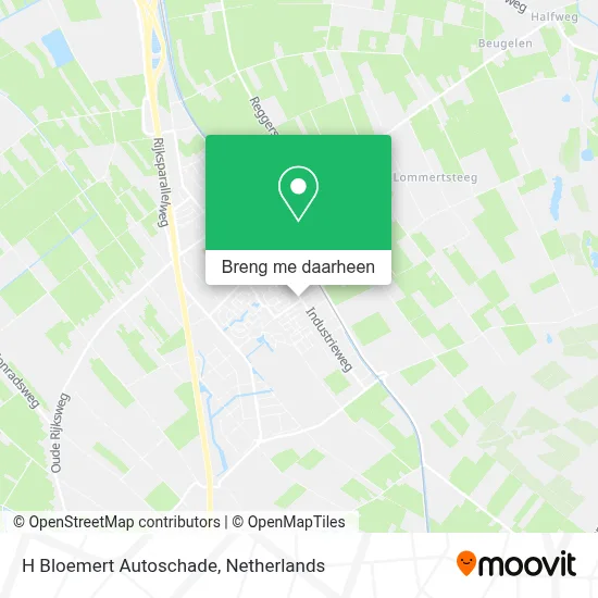 H Bloemert Autoschade kaart