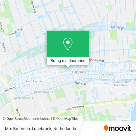 Mts Broersen, Lutjebroek kaart
