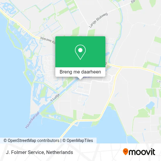 J. Folmer Service kaart