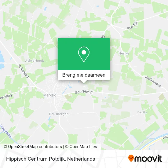 Hippisch Centrum Potdijk kaart