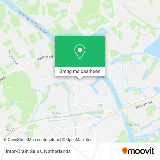 Inter-Drain Sales kaart