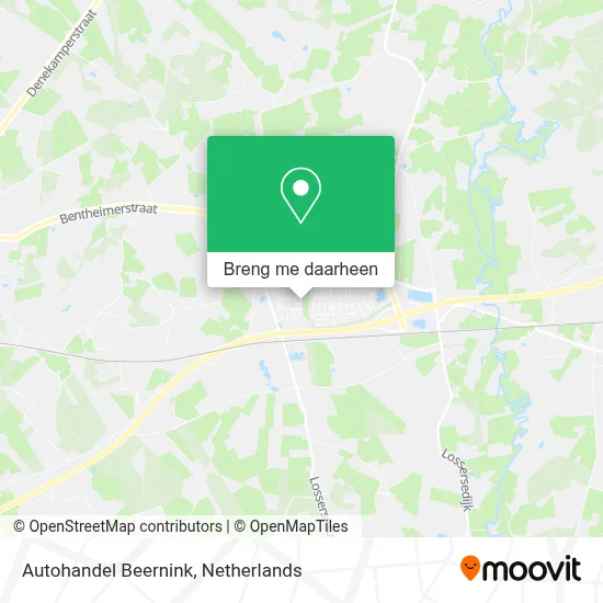 Autohandel Beernink kaart