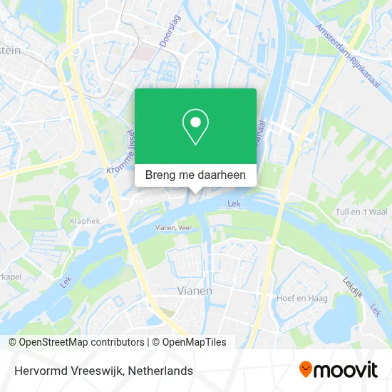 Hervormd Vreeswijk kaart