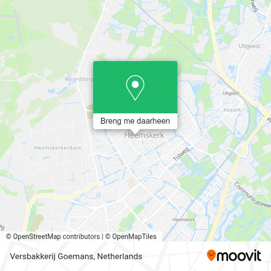Versbakkerij Goemans kaart