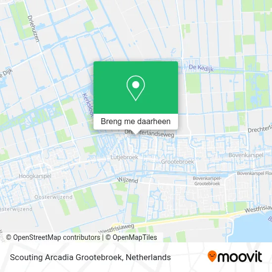 Scouting Arcadia Grootebroek kaart