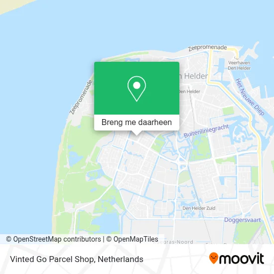 Vinted Go Parcel Shop kaart