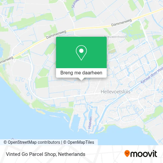 Vinted Go Parcel Shop kaart