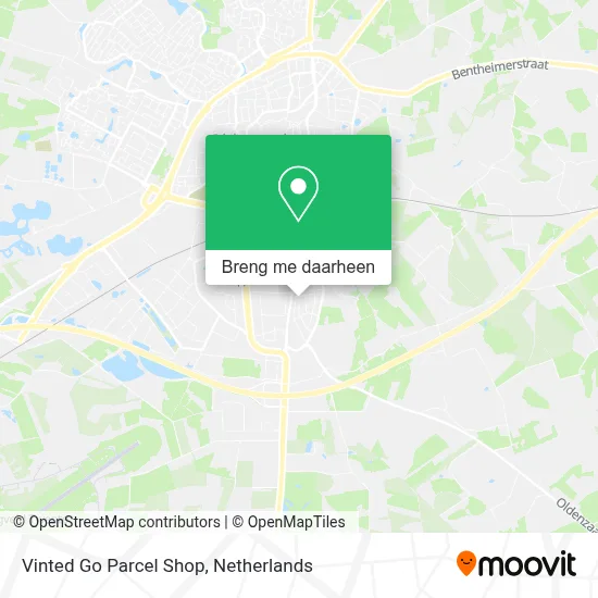 Vinted Go Parcel Shop kaart
