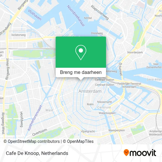 Cafe De Knoop kaart