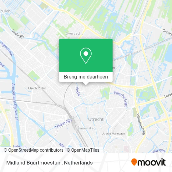 Midland Buurtmoestuin kaart