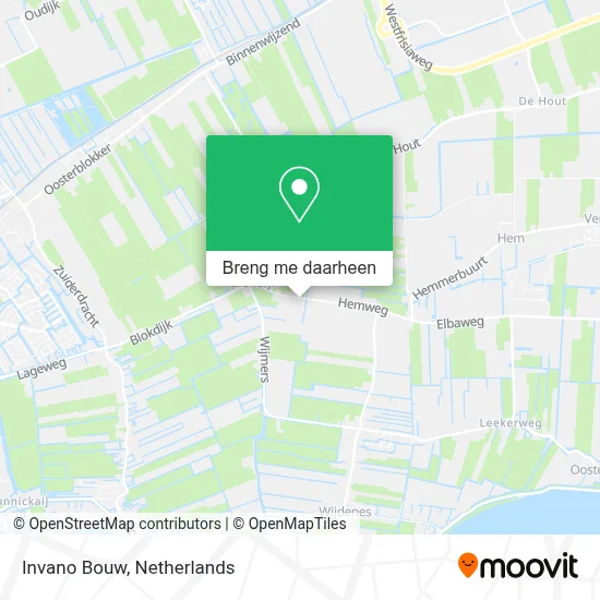 Invano Bouw kaart