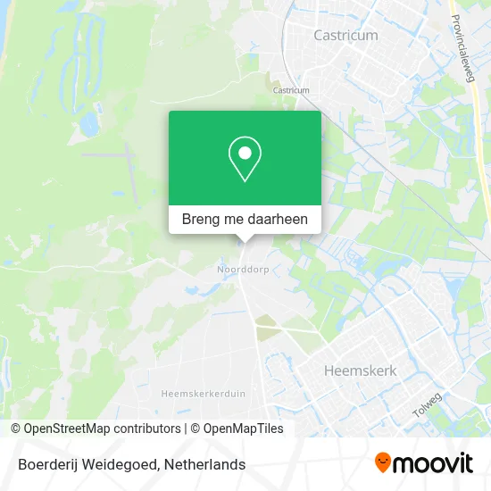 Boerderij Weidegoed kaart