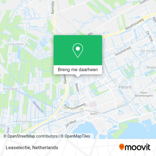 Leaselectie kaart