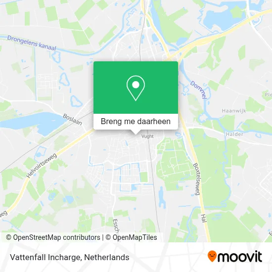 Vattenfall Incharge kaart