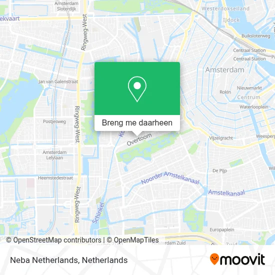 Neba Netherlands kaart
