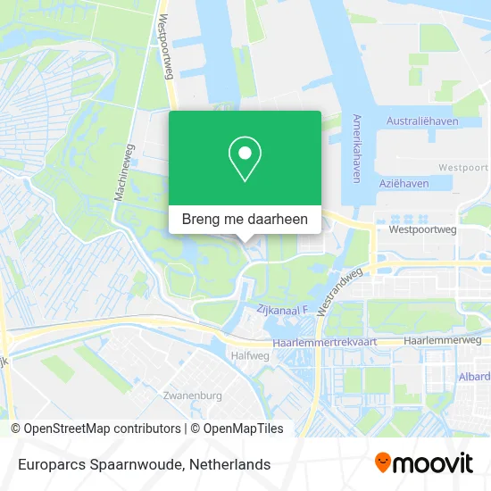 Europarcs Spaarnwoude kaart
