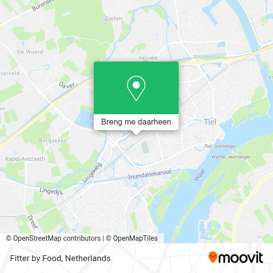 Fitter by Food kaart