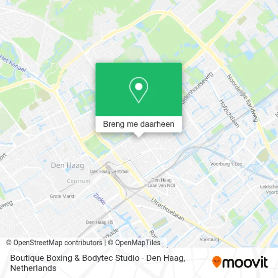 Boutique Boxing & Bodytec Studio - Den Haag kaart