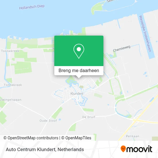 Auto Centrum Klundert kaart