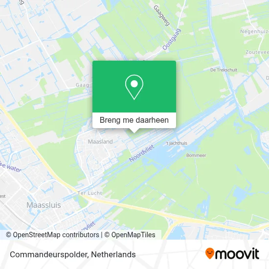 Commandeurspolder kaart